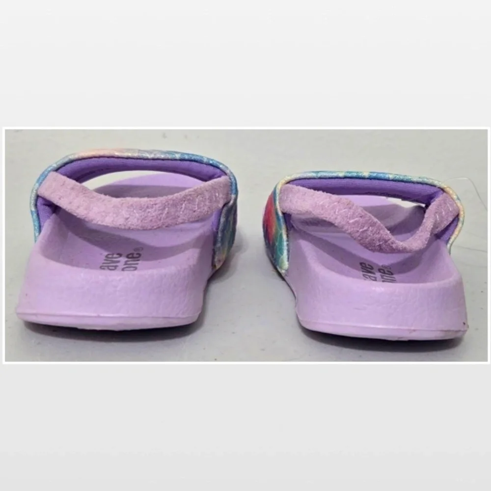 New Wave Zone Shoes Kid Size 6 7 Toddler Girls Mermaid Purple Sandal NWT
